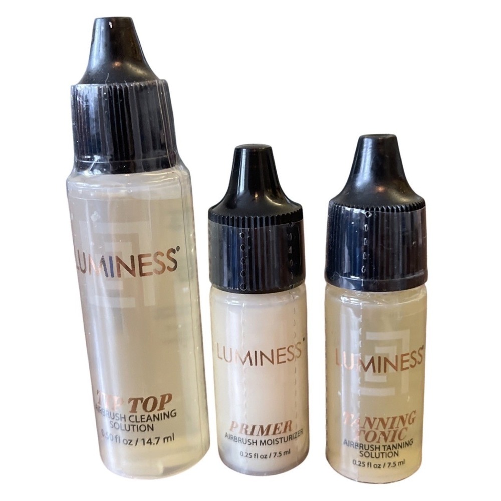 Luminess Tanning Tonic Tip Top Primer Airbrush‎ Solution Makeup Starter Set Lot